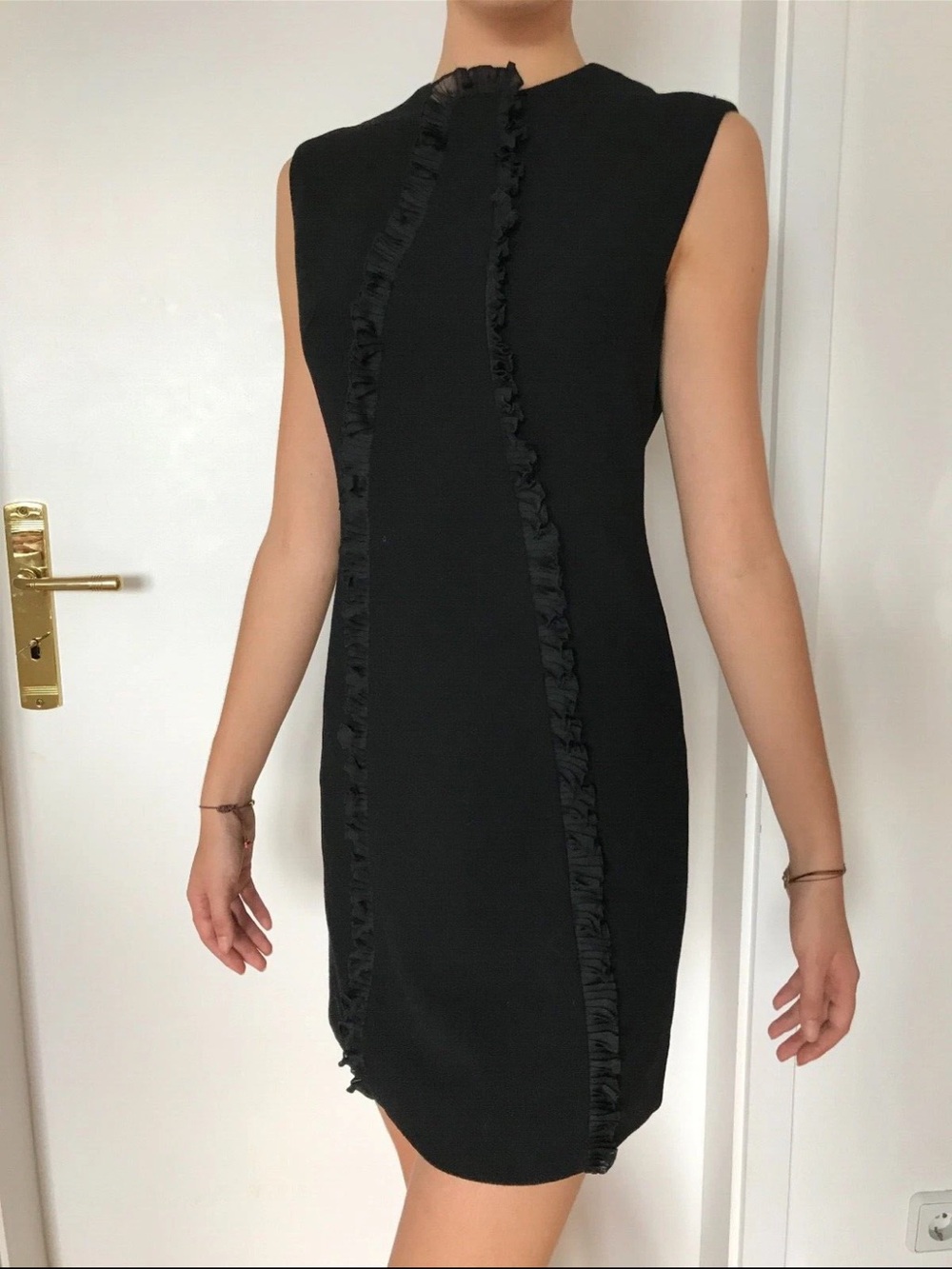 Vintage 1960s Famosella Black Cocktail Dress